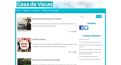 Desktop Screenshot of casadevacas.es